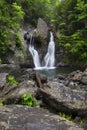 Verticle View of Bash Bish Falls Royalty Free Stock Photo