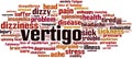 Vertigo word cloud