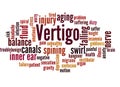 Vertigo word cloud concept