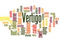 Vertigo word cloud concept 3