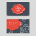 Vertor Visit Card Template Design. Royalty Free Stock Photo