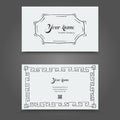 Vertor Visit Card Template Design. Royalty Free Stock Photo