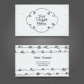 Vertor Visit Card Template Design. Royalty Free Stock Photo