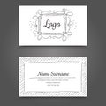 Vertor Visit Card Template Design. Royalty Free Stock Photo