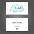 Vertor Visit Card Template Design. Royalty Free Stock Photo