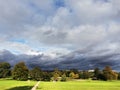 Verulamium Park with clouds Royalty Free Stock Photo
