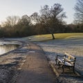 Verulamium Park in St. Albans Royalty Free Stock Photo