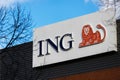 Ing insurance sign in verviers belgium Royalty Free Stock Photo