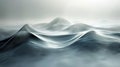 A very abstract picture of waves in the ocean, AI