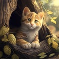 very adorable cat 3d images