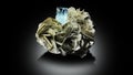 very aesthetic aquamarine with muscovite specimen from Nagar Pakistan Royalty Free Stock Photo