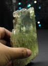 Very Amazing Lemon Green Triphane /hiddenite Var Spodumene