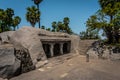 Very Ancient Place, The Tiger Cave is a rock-cut temple, Rockcut Shiva Temple (Excavated) located near Mahabalipuram