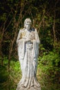 Very ancient stone statue of Virgin Mary Royalty Free Stock Photo