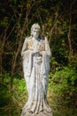 Very ancient stone statue of Virgin Mary