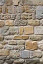 Very ancient stone wall, close up texture Royalty Free Stock Photo