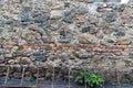 Very ancient wall with stones and bricks Royalty Free Stock Photo