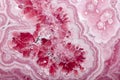 Rhodochrosite rose-colored mineral, Close up.