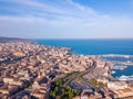 Aerial view of the Catania city on Sicily