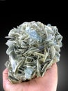 very beautiful aquamarine with muscovite matrix mineral specimen from Pakistan