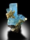 Very beautiful aquamarine with muscovite specimen from nagar valley giglit Pakistan