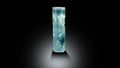 Very beautiful blue Aquamarine var Beryl crystal with Muscovite specimen from shigar Valley skardu Pakistan Royalty Free Stock Photo