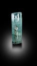 Very beautiful blue Aquamarine var Beryl crystal  specimen from skardu Pakistan Royalty Free Stock Photo