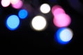 Blurred image of bokeh light.