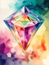 Very Beautiful Colored Diamond, Colorful Background