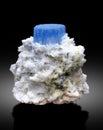 very beautiful deep blue Aquamarine mineral specimen skardu pakistan Royalty Free Stock Photo