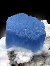 very beautiful deep blue Aquamarine mineral specimen skardu pakistan Royalty Free Stock Photo