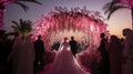 A very beautiful and expensive wedding event