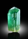 very beautiful Green Tourmaline crystal Mineral specimen from Afghanistan Royalty Free Stock Photo