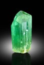 very beautiful Green Tourmaline crystal Mineral specimen from Afghanistan Royalty Free Stock Photo