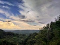 very beautiful hill view, in central Java, Indonesia Royalty Free Stock Photo