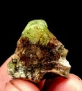 Very Beautiful jpg image Peridot Crystal Specimen from kohistan Pakistan