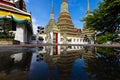 Very beautiful landmark of Bangkok, Thailand - Wat Pho during day time Royalty Free Stock Photo