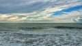 very beautiful landscape sea cloudy sky beach backgroun Royalty Free Stock Photo