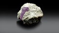 Very beautiful lilac pink kunzite var spodumene with albite quartz crystal  specimen from afghanistan Royalty Free Stock Photo