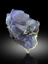 very beautiful purple blue fluorite Mineral specimen from baluchistan Pakistan Royalty Free Stock Photo