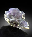 very beautiful purple blue fluorite Mineral specimen from baluchistan Pakistan Royalty Free Stock Photo