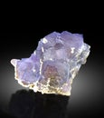 very beautiful purple blue fluorite Mineral specimen from baluchistan Pakistan Royalty Free Stock Photo