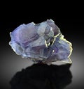 very beautiful purple blue fluorite Mineral specimen from baluchistan Pakistan Royalty Free Stock Photo