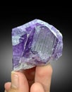 very beautiful purple scapolite crystal mineral specimen from Badakhshan afghanistan