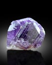 very beautiful purple scapolite crystal mineral specimen from Badakhshan afghanistan Royalty Free Stock Photo