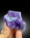 very beautiful purple scapolite crystal mineral specimen from Badakhshan afghanistan Royalty Free Stock Photo