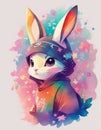 Very beautiful rabbit, illustrations