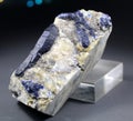 Blue Rare Afghanite Mineral Specimen Royalty Free Stock Photo