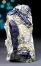 Blue Rare Afghanite Mineral Specimen Royalty Free Stock Photo