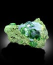 very beautiful rare green demontoid garnet specimen from iran